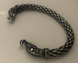 Men’s Stainless Steel, High Quality Ragnar Viking Bracelet/ArmRing.GOF. Handmade