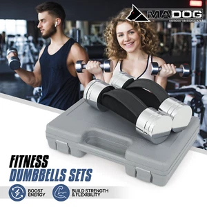 Set Manubri Pesi Regolabili Casa Palestra Mano Forza Allenamento Fitness Allenamento - Foto 1 di 11