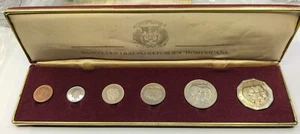 DOMINICAN REPUBLIC 6 Coin 1984 Proof Set w/Box PS22 Mintage 1570 Sets - Picture 1 of 11