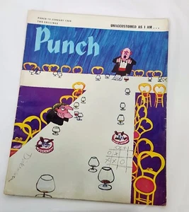 Punch Magazine UK British Political Satire 15 January 1969 Unaccustomed As I Am - Imagen 1 de 5