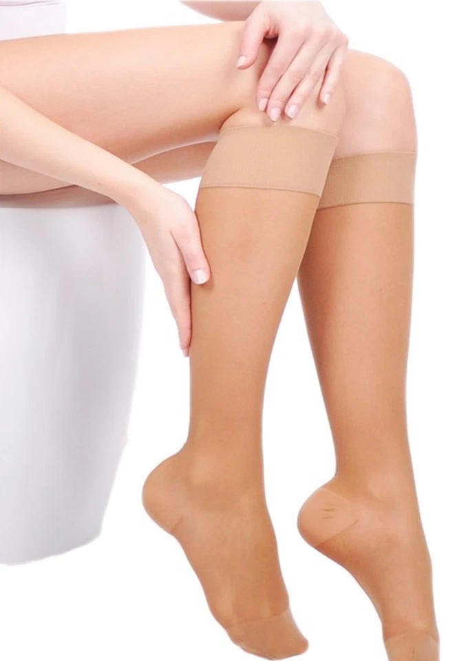  11-14 mmHg leichte Kompressions-Kniestrümpfe Strümpfe Reisestrümpfe 70 den  - Bild 1 von 1