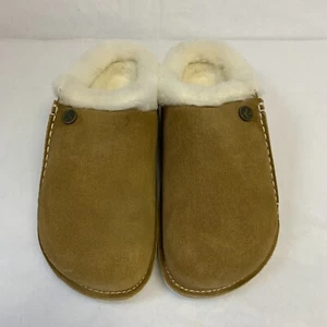 Birkenstock New w/ Box Zermatt Premium Shearling Mink Suede Eva Sole Narrow - Picture 1 of 5