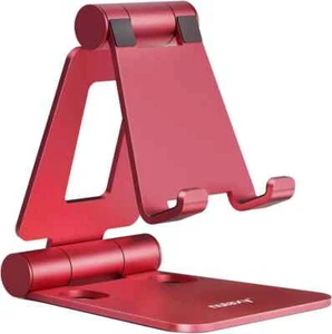 Soporte Doble Plegable para Teléfono Celular, Totalmente Ajustable Plegable Soporte para Teléfono de Escritorio Cr - Imagen 1 de 3