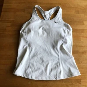 Nike Dri-Fit White Training Tank Top Women's Size M - Picture 1 of 11