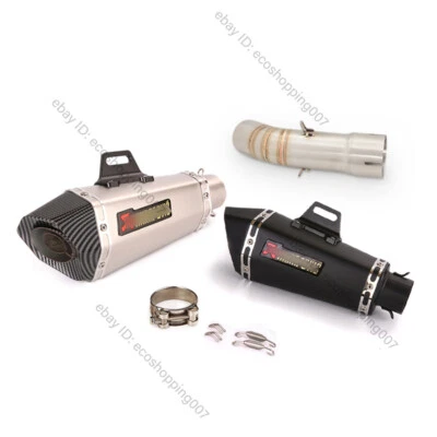 Sistema de tubo de conexión de escape medio deslizable 51 mm silenciadores puntas para Yamaha FZ8 FZ8N Foto 1 de 4