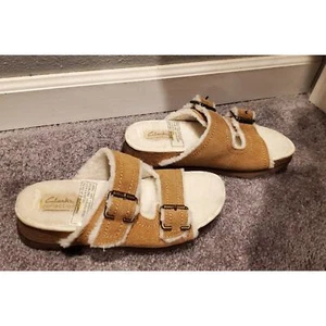 Clarks Woman's Brynn Sparkle Flat Sandel Size 6 - Picture 1 of 9