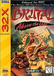 Brutal Above The Claw (Sega Genesis 32X, 1995) Authentic Game Cartridge