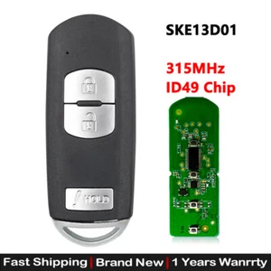 for Mazda 3 CX-3 CX-5 CX-9 2013-2019 Smart Remote Key Fob SKE13D-01 WAZSKE13D01 - Picture 1 of 5