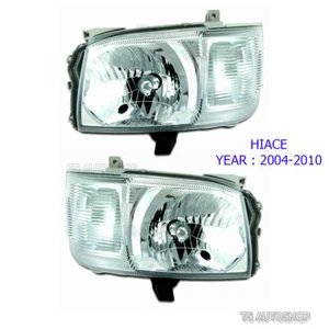 SET Front Head Lamp Light Replacement Fit Toyota Hiace Commuter Van 2005-2010 - Picture 1 of 5