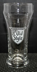 HEILEMAN'S "OLD STYLE" "PURE GENUINE" VINTAGE 1960's A.C.L. SHAM   BEER GLASS - Picture 1 of 4