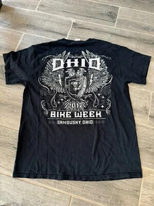 2017 Ohio Bike Week T-Shirt Größe Large sandusky Biker Motorrad schwarz Herren - Bild 1 von 6