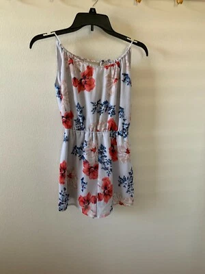 Camiseta sin mangas deportiva Jack Yoga con tiras talla XS, patrón floral multicolor espalda baja en V Foto 1 de 4