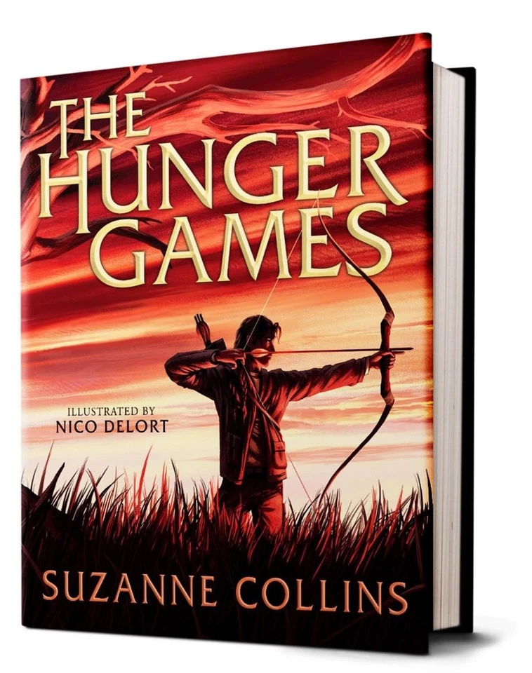 The Hunger Games (Illustrated Edition) by Suzanne Collins Hardcover Book - Image 1 of 1