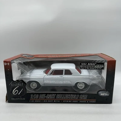 Coche fundido a presión Highway 61 Collectibles 1964 Dodge 330 etapa 3 Max Wedge 1:18 50213 Foto 1 de 4