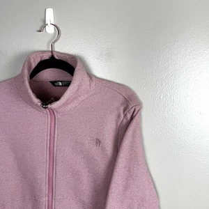 Chaqueta para mujer The North Face talla grande rosa cremallera completa polar para exteriores - Imagen 1 de 7
