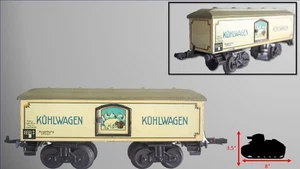1930's  Karl Bub (KBN)  0-gauge "Kuhlwagen" Tin Lithographed Freight Car - Picture 1 of 5