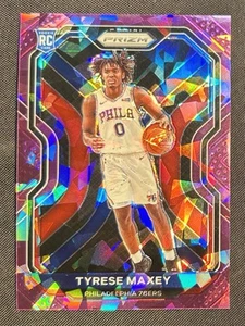 2020-21 Panini Prizm Tyrese Maxey Rookie RC #256 Purple Ice Prizm /175 SSP 76ers - Bild 1 von 2