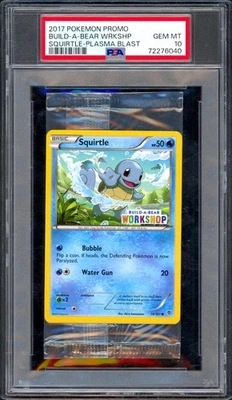 PSA 10 ERROR 2 PACK - Squirtle Build A Bear Stamp Promo Card 14/101 Plasma Blast - Image 1 of 2