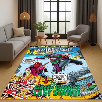 Spider-Man Rug, Comic Book Rug, Superhero Rug, Comic Art Rug, Pop Culture Decor - Image 1 of 4