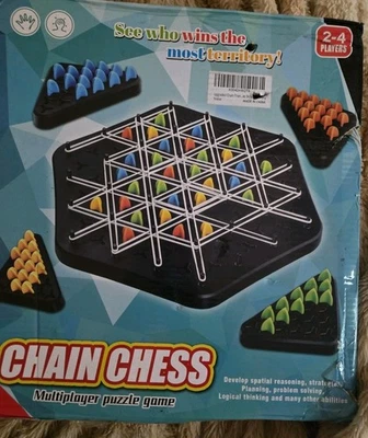 Kids Strategy Game Chain Chess Educational Toys Teaser Puzzle 4-6 Multi Player - Image 1 of 2