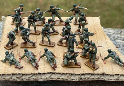 Juegos de guerra pintados soldados de infantería greman de la Segunda Guerra Mundial 1/72 Foto 1 de 4
