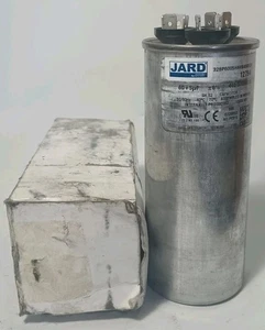 60 + 5 MFD UF 440/370 VAC Round Dual Run Capacitor JARD # 12794 Tested - Picture 1 of 1