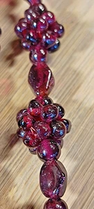 Bohemian Garnet Knotted Necklace - Picture 1 of 14