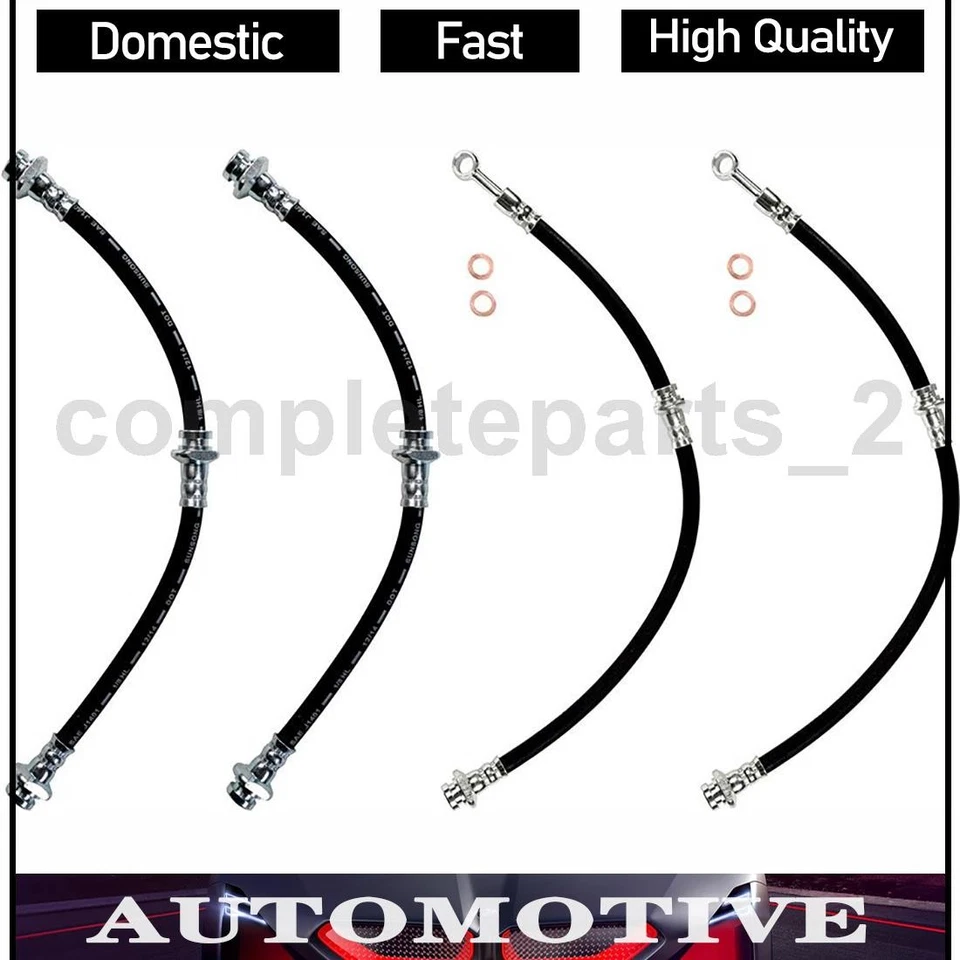 Manguera hidráulica de freno para Geo Metro Sunsong 1989-1994 4 piezas Foto 1 de 4