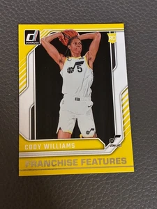2024-25 Panini Donruss Franchise Features #12 Cody Williams RC Utah Jazz - Picture 1 of 2