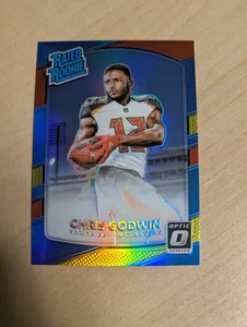 2017 Donruss Optic Chris Godwin Red and Yellow Rated Rookie #155 Buccaneers - Picture 1 of 2