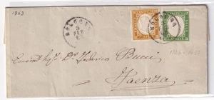 XX512-IV SARDEGNA-10 C + 5 C DA BOLOGNA A FAENZA 1863 - Picture 1 of 1