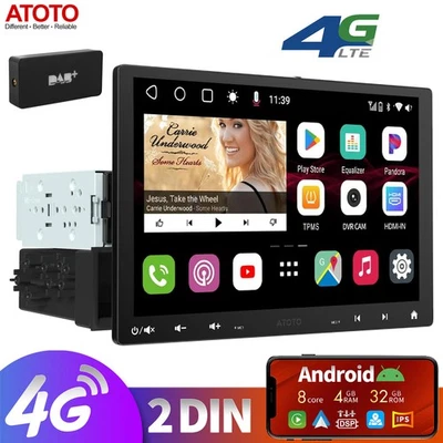 ATOTO 2025 S8MS 1DIN 10 Zoll DAB+ Autoradio Bluetooth Touchscreen mit Navigation - Bild 1 von 4