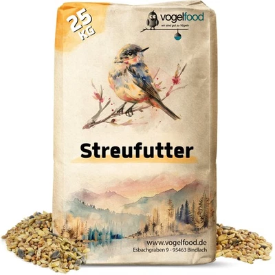 25 kg Streufutter Vogelfutter für Meisen Wildvögel Vogelfood HK Österreich - Bild 1 von 4
