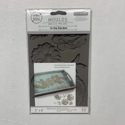 Rediseño Con Prima En El Jardín Floral Silicona Decoración Molde 5x8" #635749 Foto 1 de 2