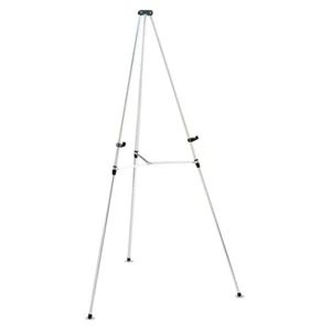 Quartet 50E 38 in. - 66 in. Lightweight Telescoping Tripod Easel - Silver New - Picture 1 of 5