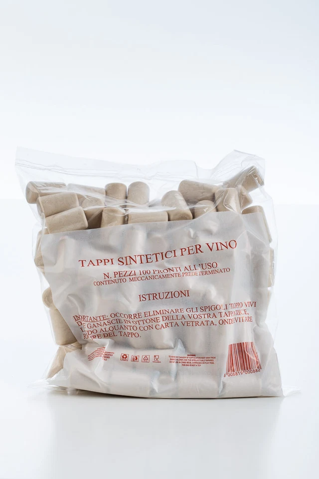 BEER&WINE TAPPO SINTETICO FASTCORK 23X38 (CONFEZ.100 PZ.) MADE IN ITALY
