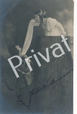 Autogramm Opernsänger Ernst Keppler Julie Wirthmann signiert um 1910 M1.42 - Bild 1 von 2