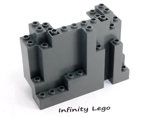 LEGO Dark Bluish Grey Panel 4 x 10 x 6 Rock Rectangular Castle (6082) - x1 - Bild 1 von 2