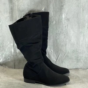 STYLE & CO Women's Black Kalimae Round-Toe Ruched Shaft Tall Boots SZ 8.5 - Bild 1 von 8