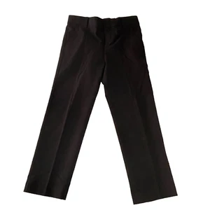 Van Heusen Flex Stretch Black Dress Pants Big Kids Boys Size 8 Husky NWT - Picture 1 of 11