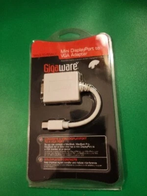 Gigaware Mini Display Port Male To VGA Female Adapter/Converter Cable, PC/Mac - Image 1 of 3