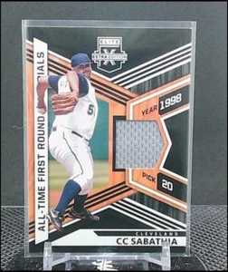 2021 Panini Elite Extra Edition CC Sabathia All-Time First Round Materials - Picture 1 of 2