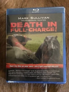Death in Full Charge African Hunting Blu-Ray(Not DVD) Mark Sullivan - Foto 1 di 2