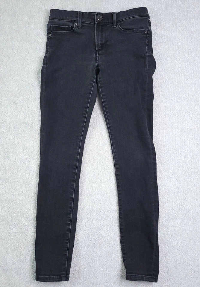 Banana Republic Skinny Ankle Jeans Women's 26p Petites Black - Image 1 of 4