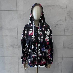 Kuromi Sweatshirt Jacket Hooded Sweatshirt Student Loose Cardigan Top Girls Gift - Picture 1 of 21