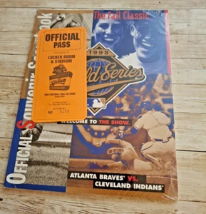 World Series 1995 Atlanta vs. Cleveland Official Souvenir Scorebook Rare Sealed - Picture 1 of 5