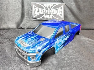 CUSTOM PAINTED RC TRUCK BODY ARRMA KRATON 6S TRAXXAS E-REVO T/E MAXX SILVERADO - Picture 1 of 14
