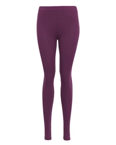 WOMEN'S LADIES PLAIN VISCOSE STRETCHY SOFT LEGGINGS WITH ELASTICATED WAIST - Picture 1 of 22