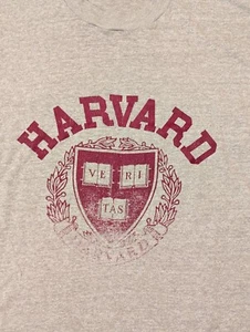 Vintage 1980s/1990s Harvard Tshirt Single Stitch XL Cotton  - Picture 1 of 3