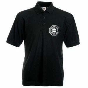 Lost Logo Dharma Initiative Poloshirt Polo T-Shirt TV Serie Schwan Station Swan - Bild 1 von 4